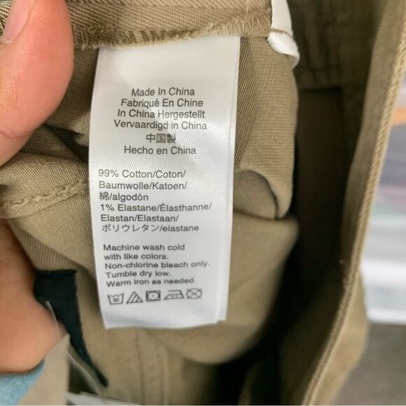 J Crew size buttons pencil skirt in stretch chino khaki size 6 minimalist bo 104 - Picture 7 of 8